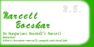 marcell bocskar business card
